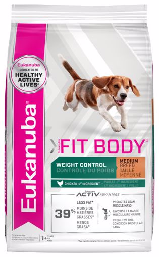 Picture of 15 LB. FIT BODY WEIGHT CONTROL MEDIUM BREED DOG DRY FOOD