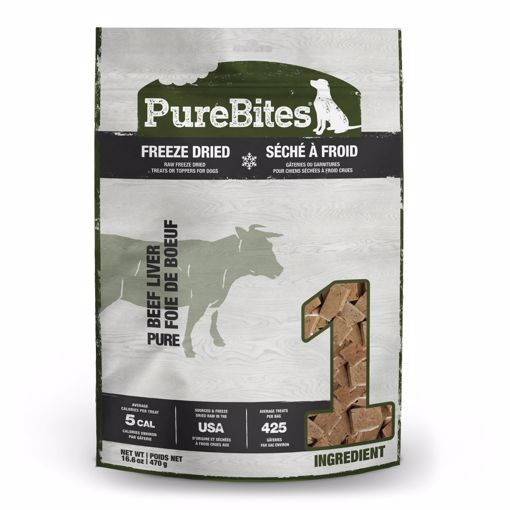 Picture of 16.6 OZ. PUREBITES FREEZE DRIED DOG TREATS - BEEF LIVER