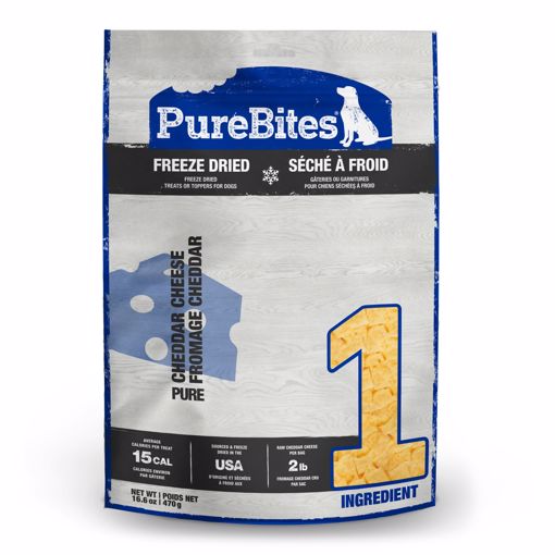 Picture of 16.6 OZ. PUREBITES FREEZE DRIED DOG TREATS - CHEESE