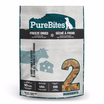 Picture of 8.8 OZ. PUREBITES FREEZE DRIED DOG TREATS - BEEF & CHEESE