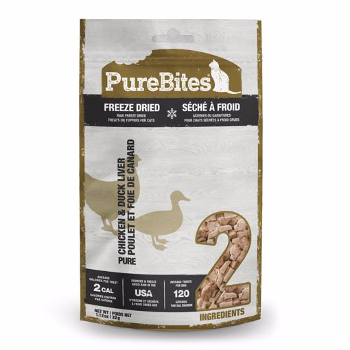 Picture of 1.12 OZ. PUREBITES FREEZE DRIED CAT TREATS - CHICKEN & DUCK