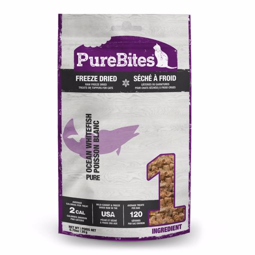 Picture of 0.7 OZ. PUREBITES FREEZE DRIED CAT TREATS - WHITEFISH
