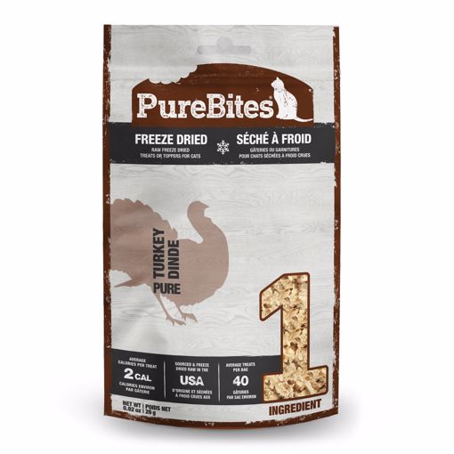 Picture of 0.92 OZ. PUREBITES FREEZE DRIED CAT TREATS - TURKEY