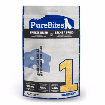 Picture of 4.2 OZ. PUREBITES FREEZE DRIED DOG TREATS - CHEDDAR CHEESE