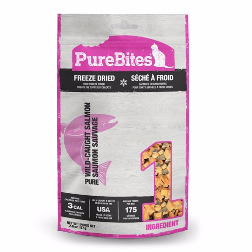 Picture of 2 OZ. PUREBITES FREEZE DRIED CAT TREATS - SALMON