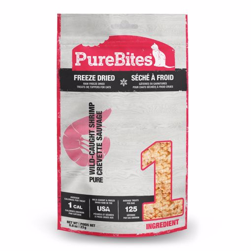 Picture of 0.8 OZ. PUREBITES FREEZE DRIED CAT TREATS - SHRIMP