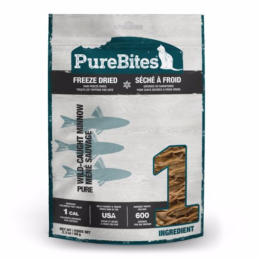 Picture of 2.3 OZ. PUREBITES FREEZE DRIED CAT TREATS - MINNOW