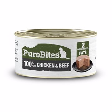Picture of 12/2.5 OZ. PUREBITES 100% PURE CHICKEN/BEEF PATE - CAT