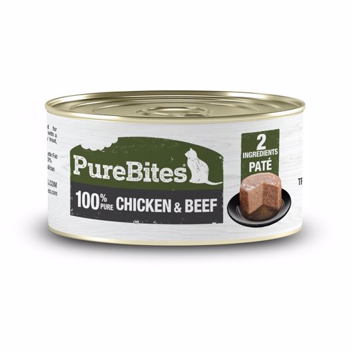 Picture of 12/2.5 OZ. PUREBITES 100% PURE CHICKEN/BEEF PATE - CAT