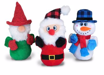 Picture of 9.5 IN. HOLIDAY POP & PLAY - SANTA/SNOWMAN/GNOME