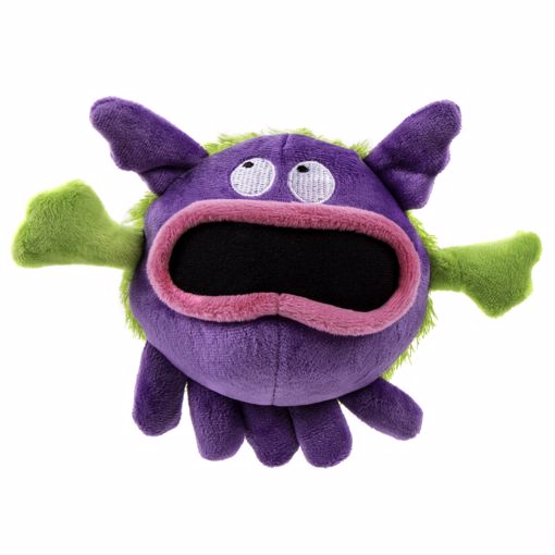 Picture of SM. PURPLE GERM - SOFT PLUSH DOG TOY W/ODOR-ELIMINATING OILS