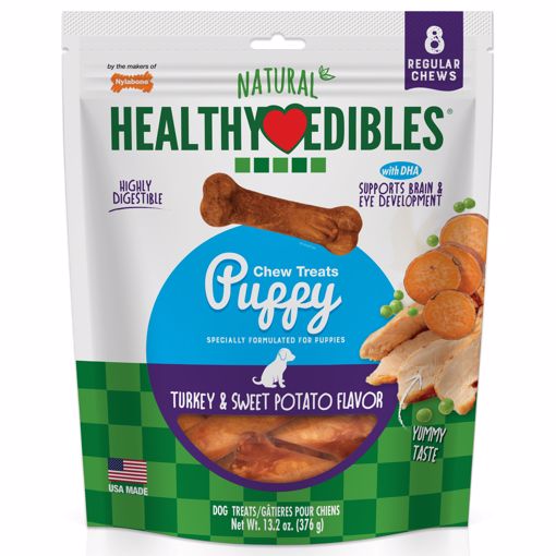 Picture of 8 CT. HEALTHY EDIBLES PUPPY TURKEY & SWEET POTATO - SM./REG.