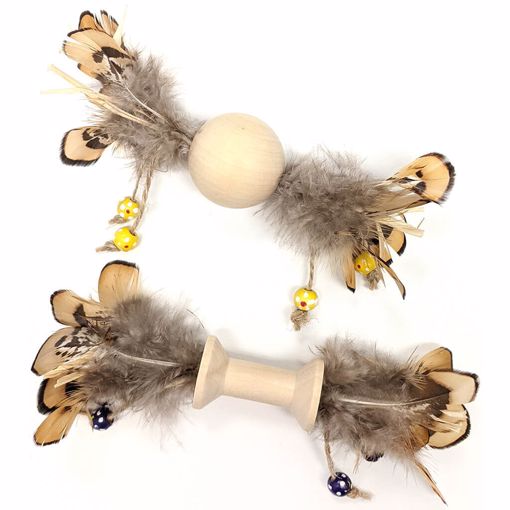 Picture of LTE WOOD/FEATHER TOY