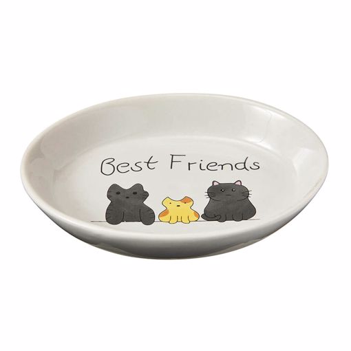 Picture of 6 IN. BEST FRIENDS CAT DISH