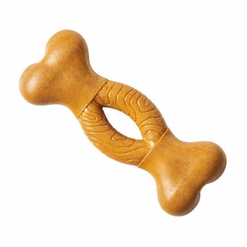 Picture of 6 IN. BAMBONE CURVED BONE - PEANUT BUTTER