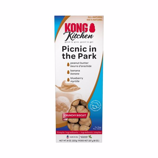 Picture of 8 OZ. KONG KITCHEN CRUNCHY BISCUIT PICNIC IN PARK DOG TREAT