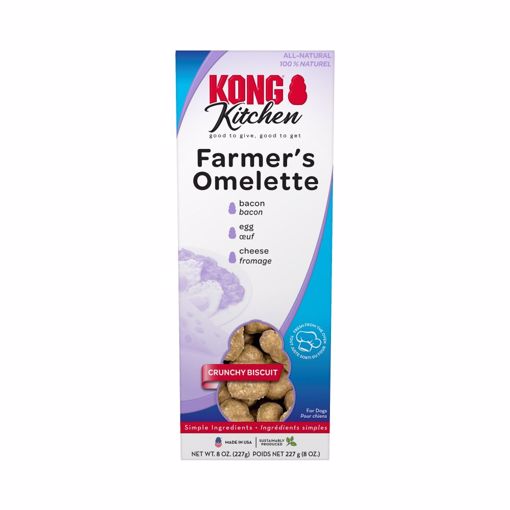 Picture of 8 OZ. KONG KITCHEN CRUNCHY BISCUIT FARMERS OMELETTE DOG TRT.