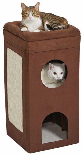 Picture of CAT CUBE CONDO- DOUBLE UNIT - BROWN