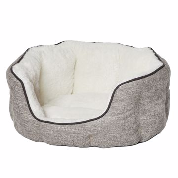 Picture of 17 IN. TULIP BED - TAUPE/FUR