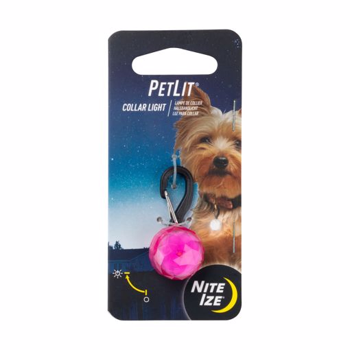 Picture of PETLIT LED COLLAR LIGHT - JEWEL PINK/WHITE LED