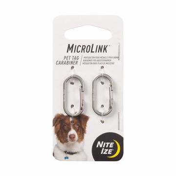 Picture of MICROLINK PET TAG CARABINER STAINLESS STEEL 2 PK.