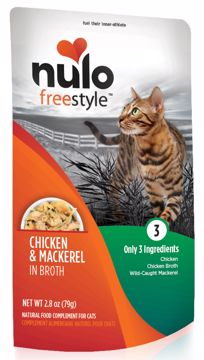 Picture of 24/2.8 OZ. FREESTYLE CAT POUCH - CHICKEN  MACKEREL IN BROTH