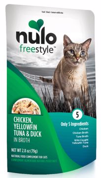 Picture of 24/2.8 OZ. FREESTYLE CAT POUCH - CHIKN/Y.TUNA  DUCK IN BROTH
