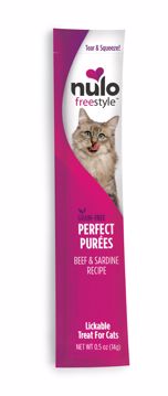 Picture of 48/.5 OZ. FREESTYLE CAT PERFECT PUREES. GF - BEEF/SARDINE