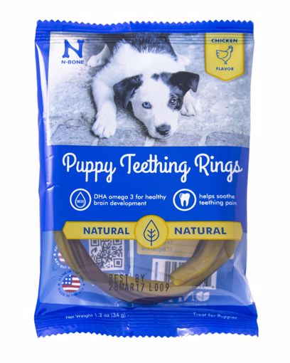 Picture of 1 CT. PUPPY TEETHING RINGS - CHICKEN