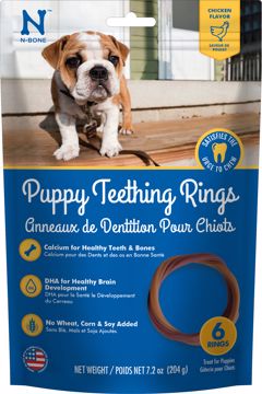 Picture of 6 PK. PUPPY TEETHING RINGS - CHICKEN