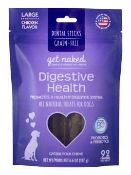 Picture of LG. GET NAKED GF DIGESTIVE HEALTH DENTAL CHEW STICKS