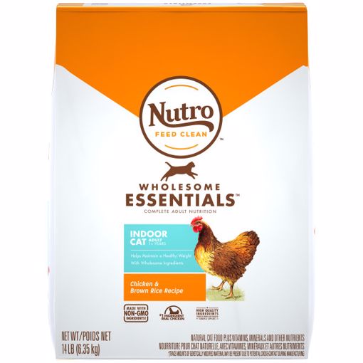 Picture of 14 LB. NUTRO INDOOR ADULT CAT CHICKEN/WHOLE BROWN RICE