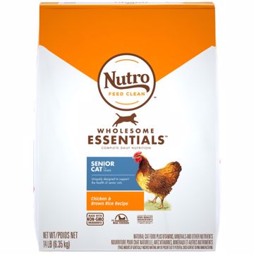 Picture of 14 LB. NUTRO INDOOR SENIOR CAT CHICKEN/WHOLE BROWN RICE