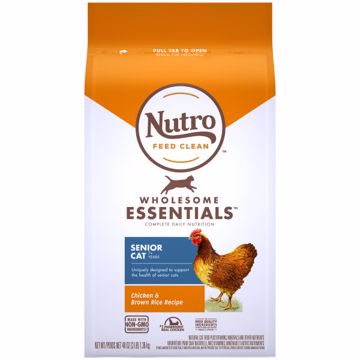 Picture of 3 LB. NUTRO INDOOR SENIOR CAT CHICKEN/WHOLE BROWN RICE