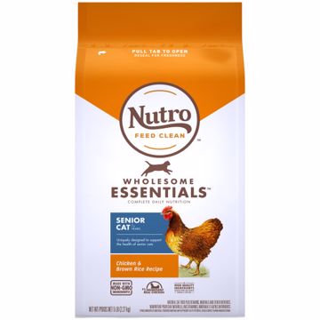 Picture of 5 LB. WHOLESOME ESSENTIALS INDR SENIOR CAT CHKN/WH BRN RICE