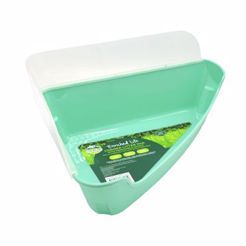 Picture of CORNER LITTER PAN WITH REMOVABLE SHIELD