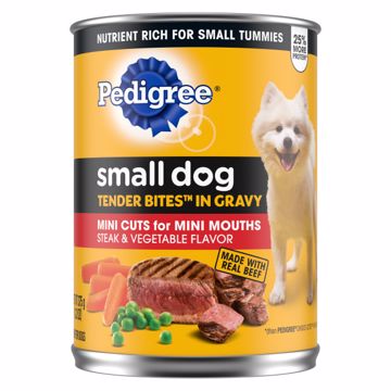 Picture of 12/13.2 OZ. SMALL DOG TENDER BITES - STEAK/VEGETABLES