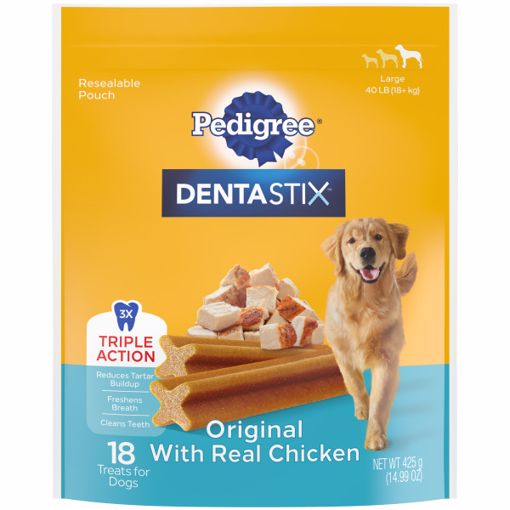 Picture of 4/14.99 OZ. DENTASTIX 18 CT. LARGE DOG TREATS - CHICKEN