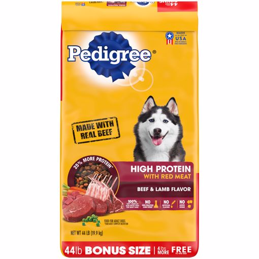 Picture of 44 LB. HIGH PROTEIN W/RED MEAT ADULT DOG BONUS BAG