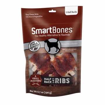 Picture of 5 PK. SMART BONE GRILL MASTERS RIBS HALF RACK 