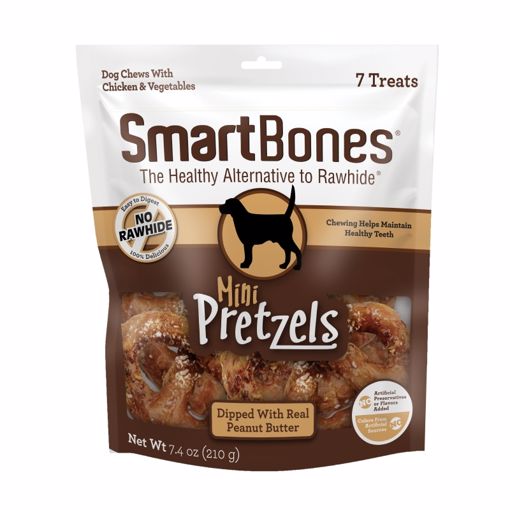 Picture of 7 PK. SMART BONE DIPPED PRETZEL - PEANUT BUTTER