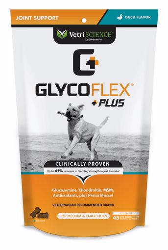 Picture of 45 CT. GLYCOFLEX PLUS CHEWS - DUCK