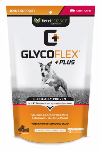 Picture of 45 CT. GLYCOFLEX PLUS CHEWS - BACON