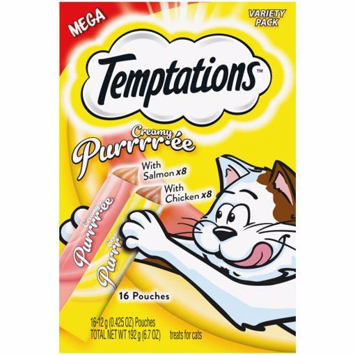 Picture of 5/6.7 OZ. TEMPTATIONS CREAMY PURREE - CHICKEN/SALMON