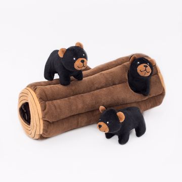 Picture of XL. ZIPPY BURROW - BLACK BEAR LOG