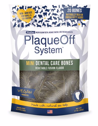 Picture of 20 CT. PRODEN PLAQUEOFF DENTAL BONE - VEGGIE FUSION - MINI