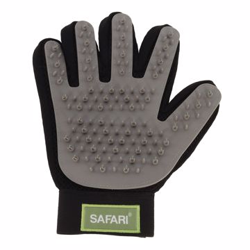 Picture of SAFARI GROOMING GLOVE - BLACK/GRAY