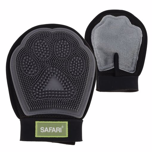 Picture of SAFARI GROOMING MITT - BLACK/GRAY