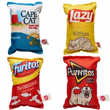 Picture of 5 IN. FUN FOOD KITTY CHIPS ASSTD