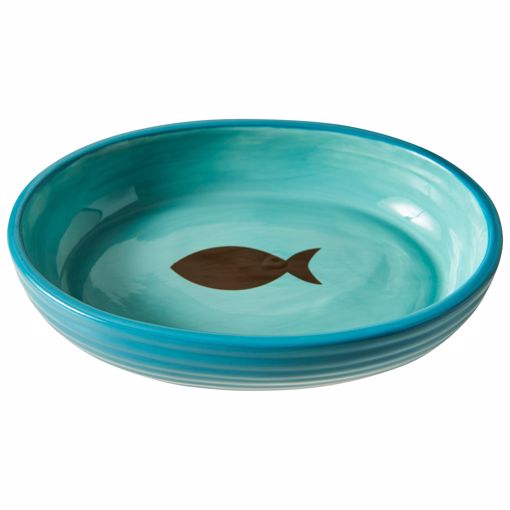 Picture of 6 IN. ELEGANCE CAT DISH AQUA